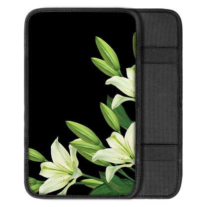 Lily Floral Print Car Center Console Cover