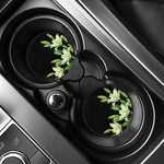 Lily Floral Print Car Coasters