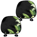 Lily Floral Print Car Headrest Covers