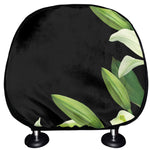 Lily Floral Print Car Headrest Covers