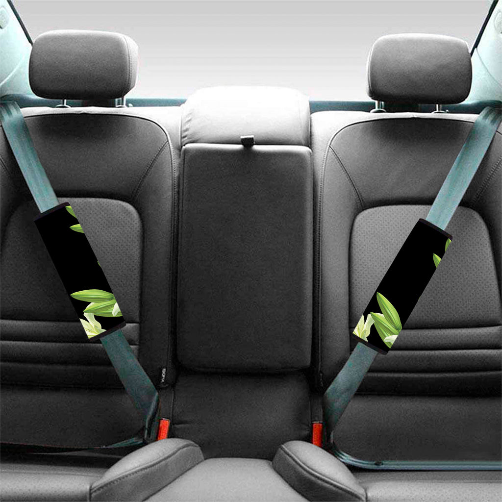 Lily Floral Print Car Seat Belt Covers