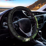 Lily Floral Print Car Steering Wheel Cover