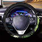 Lily Floral Print Car Steering Wheel Cover