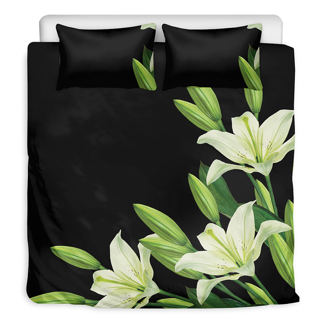 Lily Floral Print Duvet Cover Bedding Set