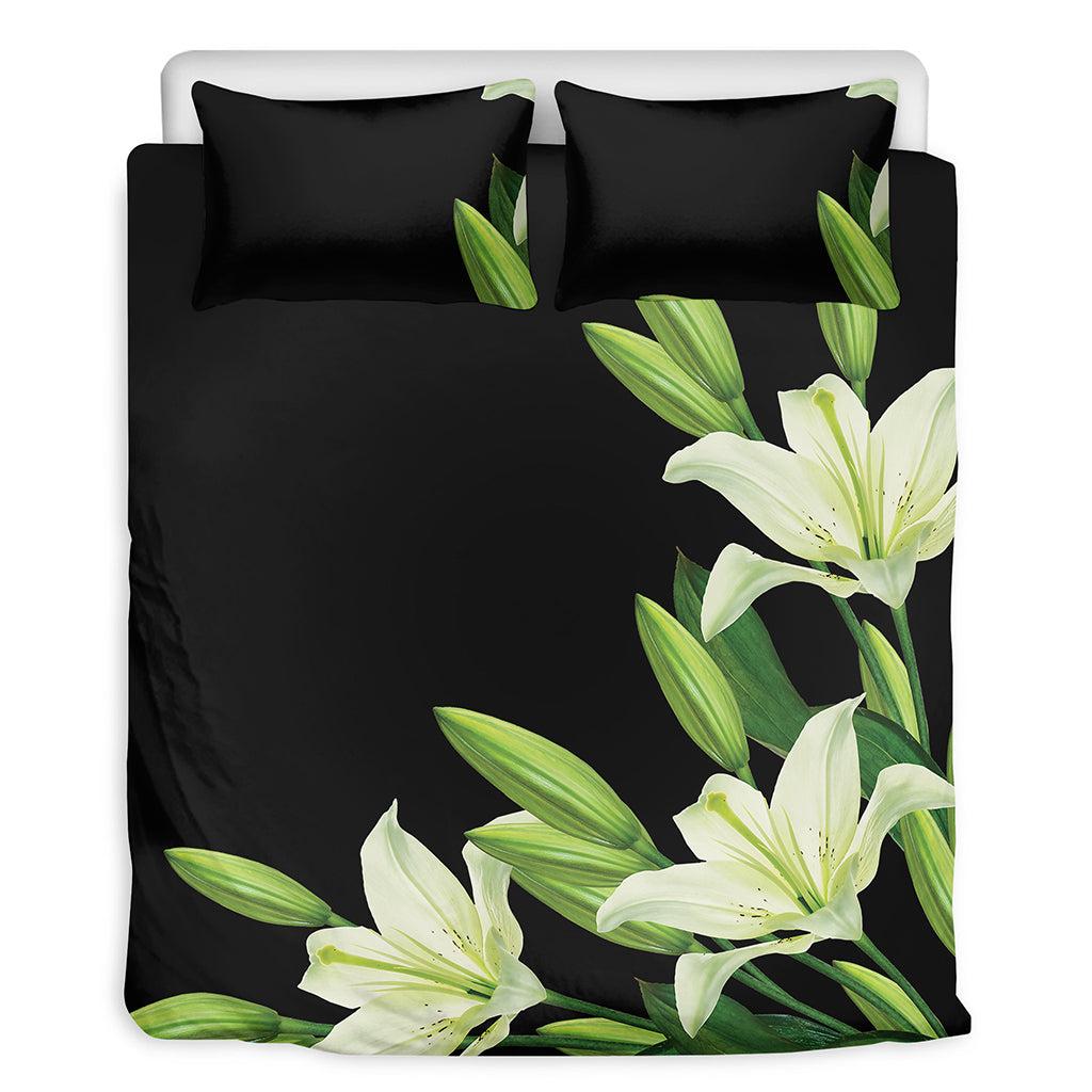 Lily Floral Print Duvet Cover Bedding Set