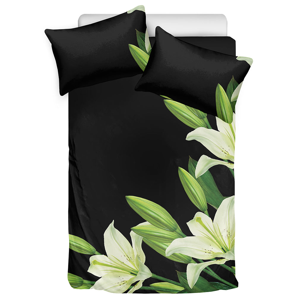 Lily Floral Print Duvet Cover Bedding Set