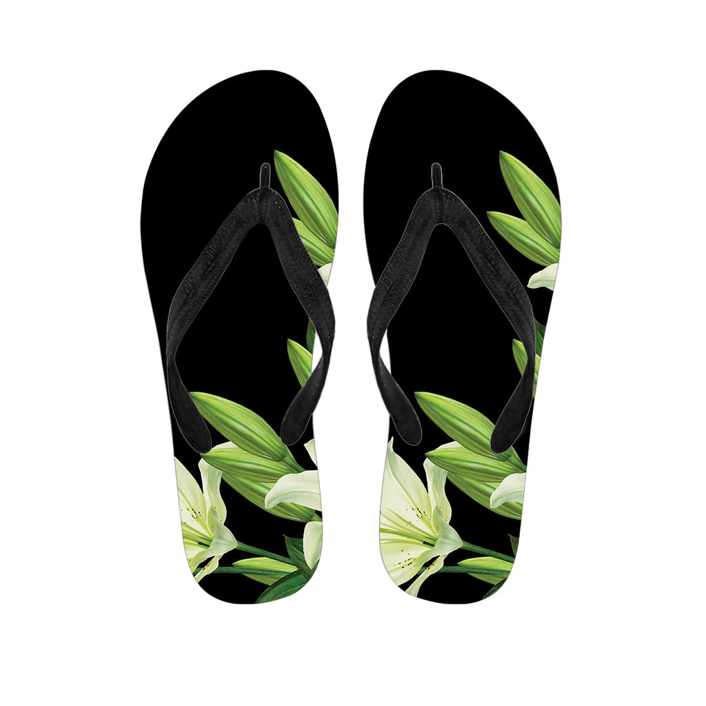 Lily Floral Print Flip Flops