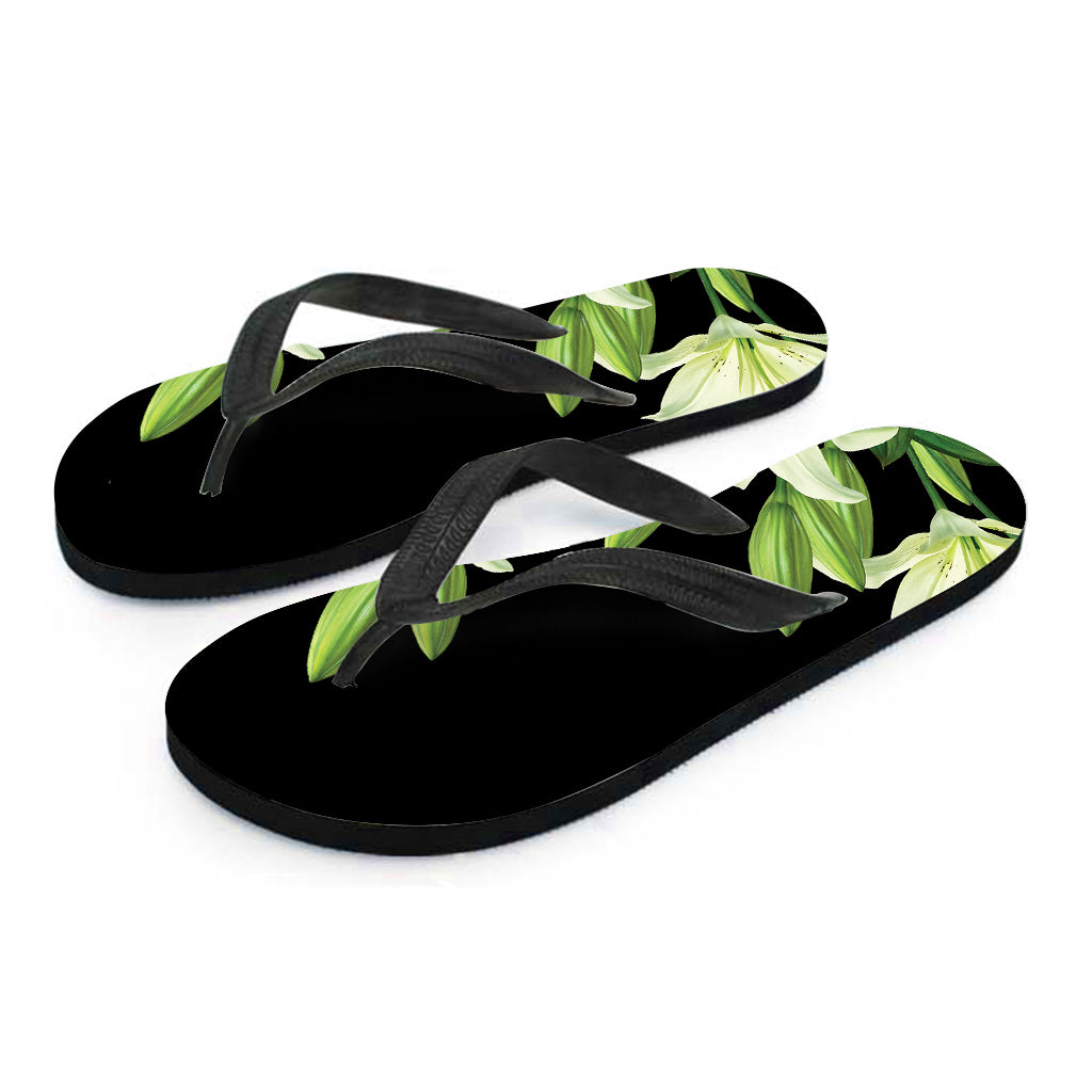 Lily Floral Print Flip Flops