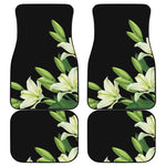 Lily Floral Print Front and Back Car Floor Mats