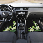 Lily Floral Print Front and Back Car Floor Mats