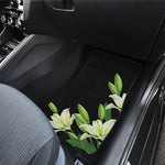 Lily Floral Print Front and Back Car Floor Mats