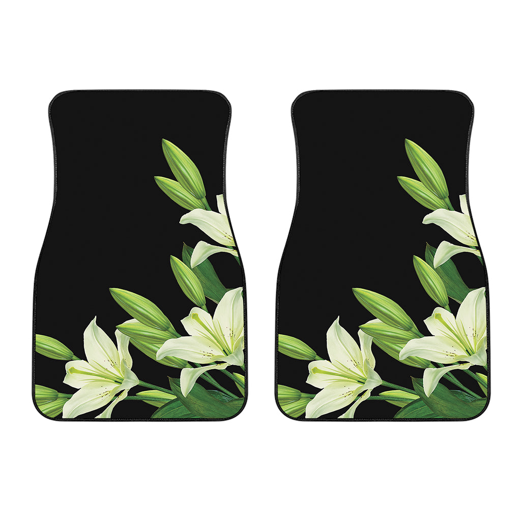 Lily Floral Print Front Car Floor Mats