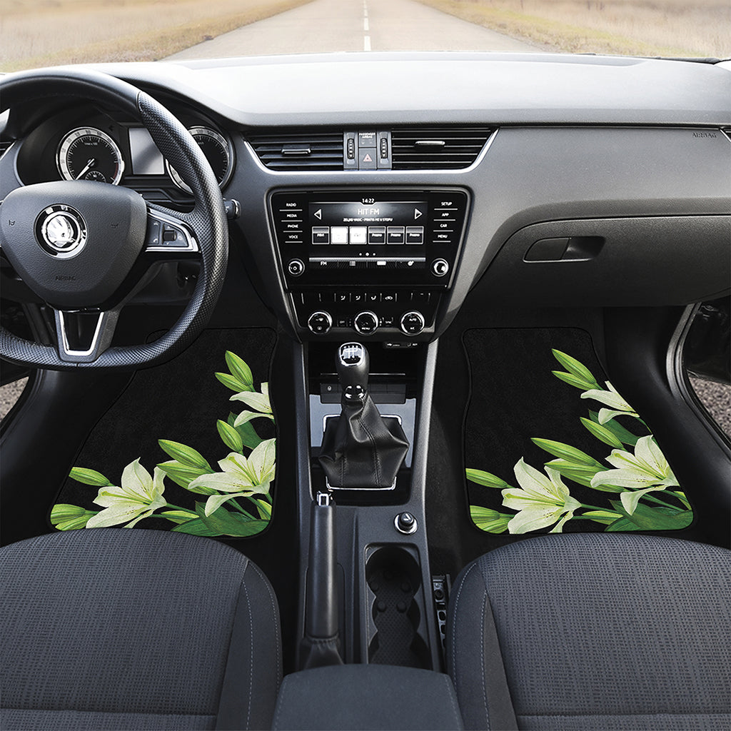 Lily Floral Print Front Car Floor Mats