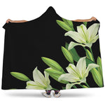 Lily Floral Print Hooded Blanket