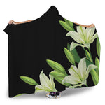 Lily Floral Print Hooded Blanket