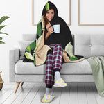 Lily Floral Print Hooded Blanket