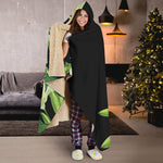 Lily Floral Print Hooded Blanket