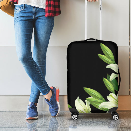 Lily Floral Print Luggage Cover