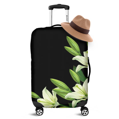 Lily Floral Print Luggage Cover