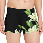 Lily Floral Print Men's Boxer Briefs