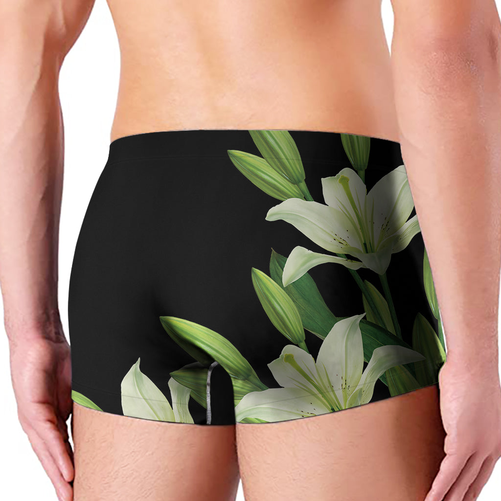 Lily Floral Print Men's Boxer Briefs