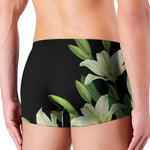 Lily Floral Print Men's Boxer Briefs