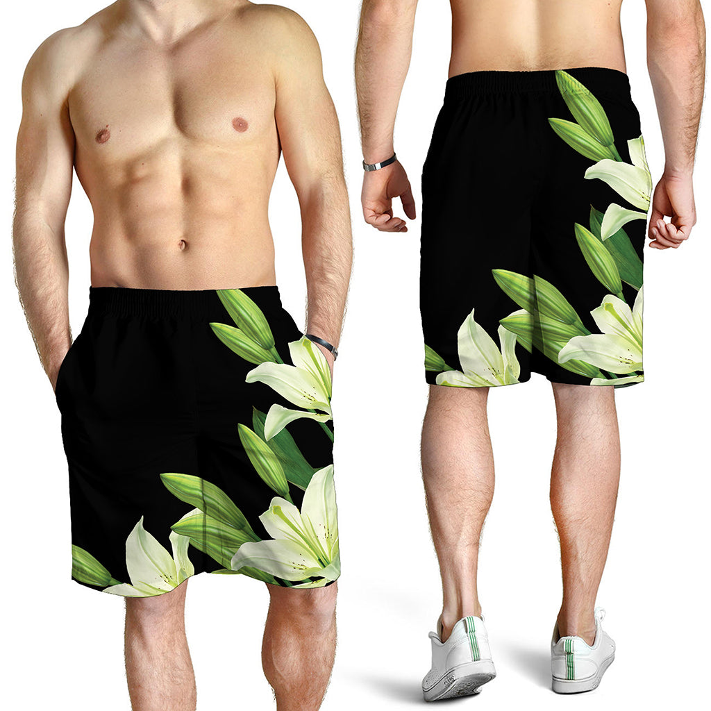 Lily Floral Print Men's Shorts