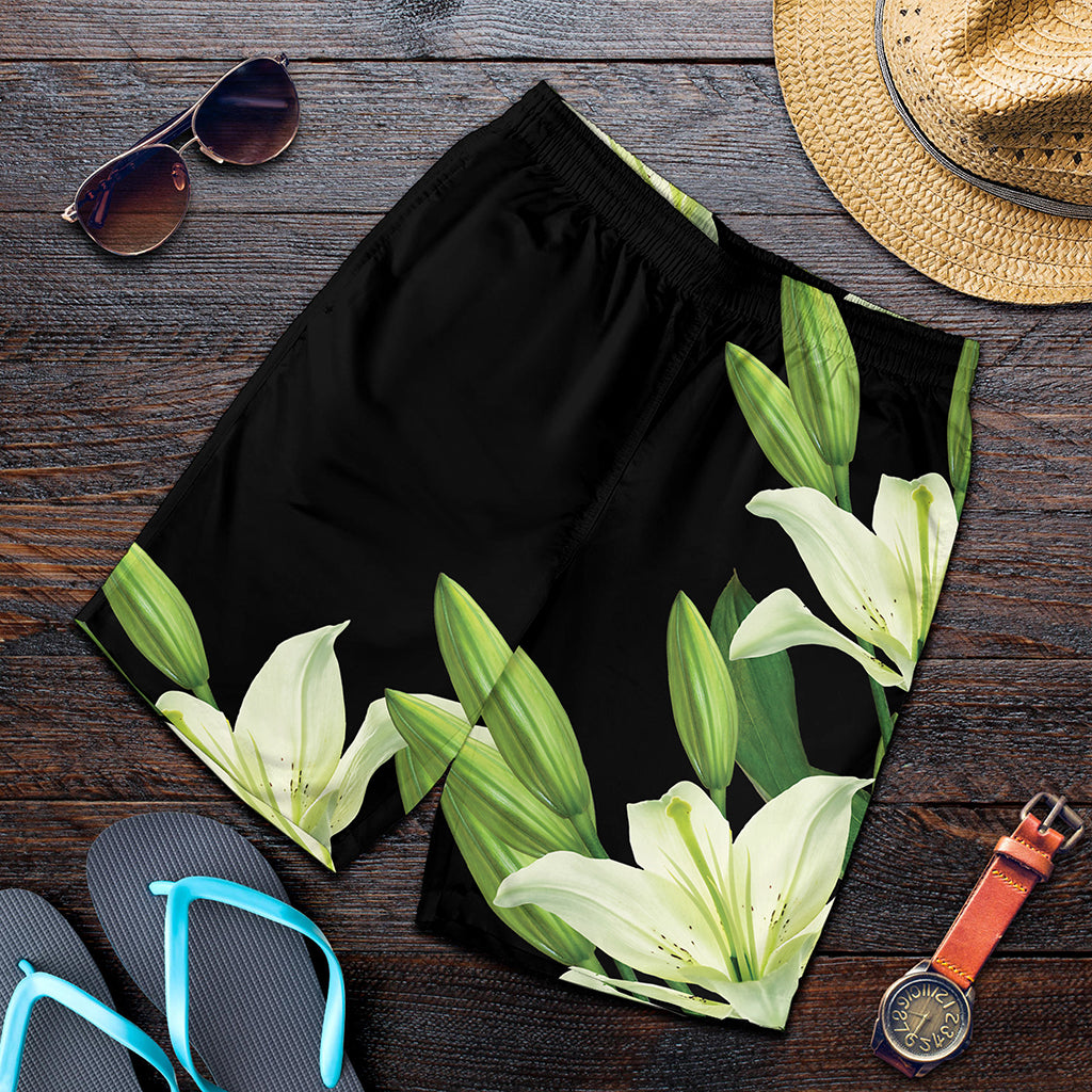 Lily Floral Print Men's Shorts