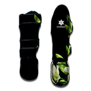 Lily Floral Print Muay Thai Shin Guard