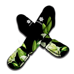 Lily Floral Print Muay Thai Shin Guard