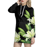 Lily Floral Print Pullover Hoodie Dress