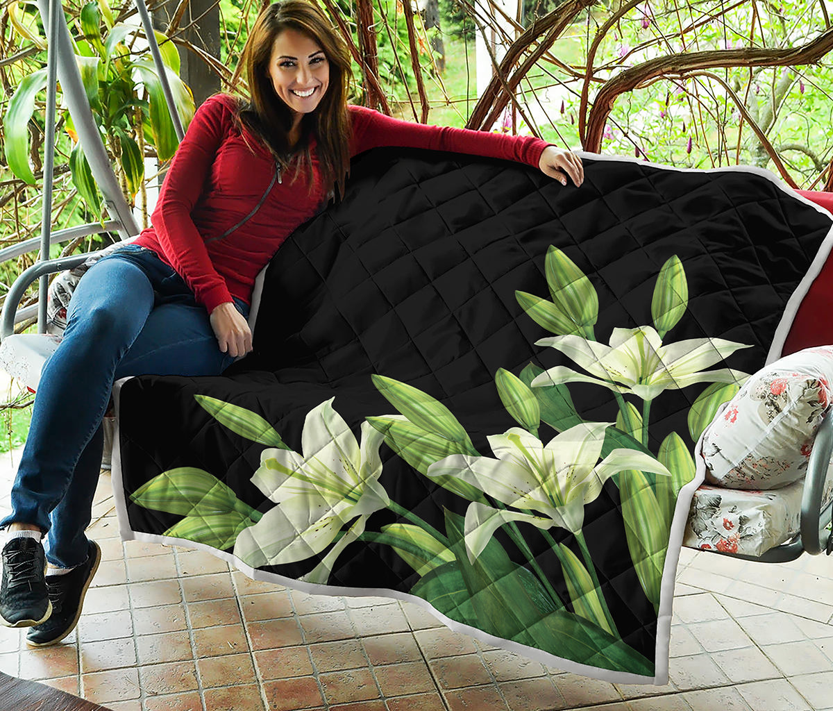 Lily Floral Print Quilt