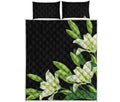 Lily Floral Print Quilt Bed Set