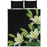 Lily Floral Print Quilt Bed Set