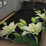 Lily Floral Print Quilt Bed Set