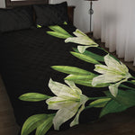 Lily Floral Print Quilt Bed Set