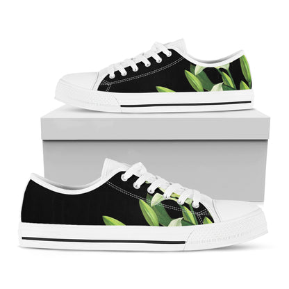 Lily Floral Print White Low Top Shoes