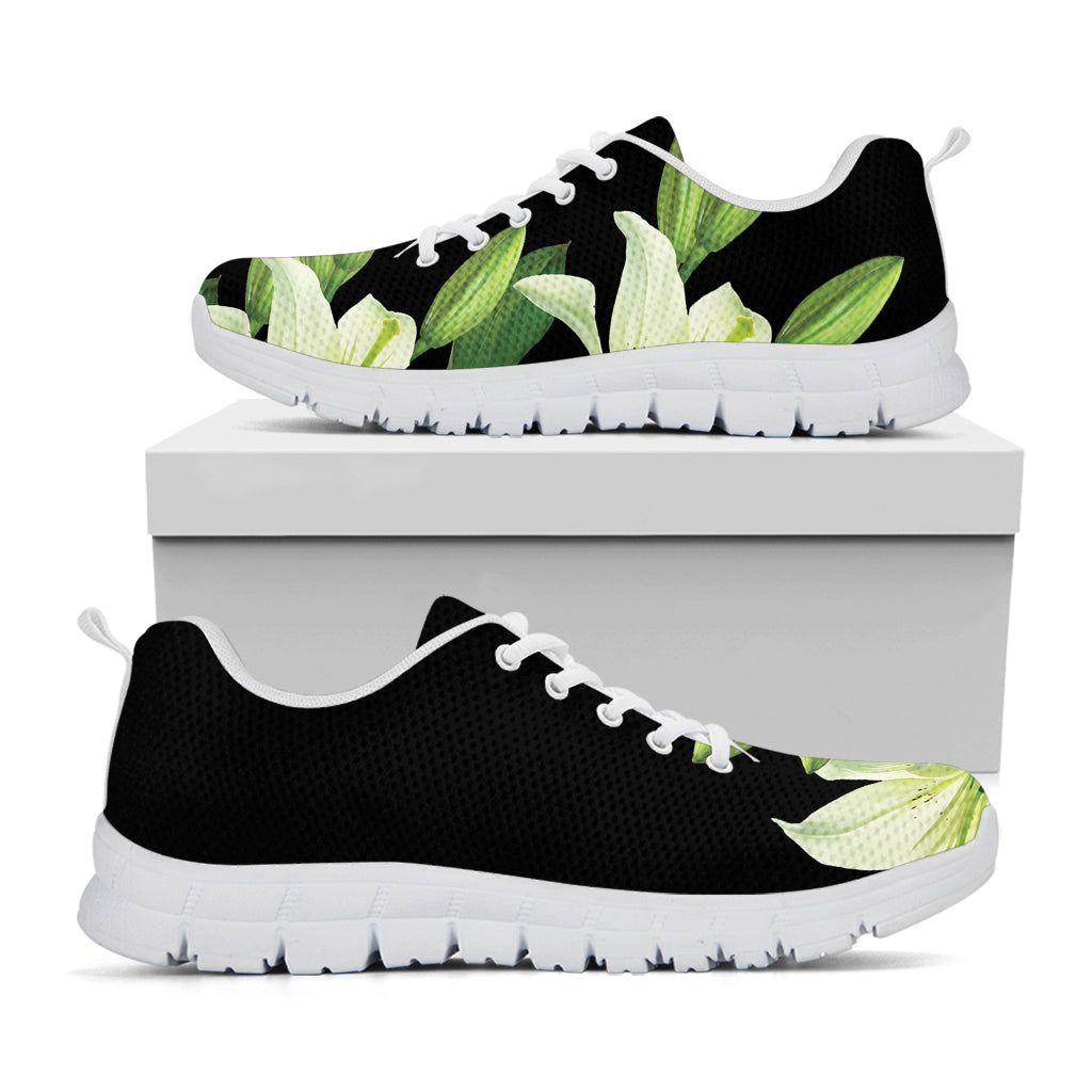 Lily Floral Print White Sneakers