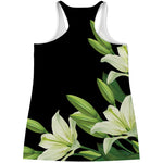 Lily Floral Print Women's Racerback Tank Top