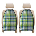 Lime And Blue Madras Plaid Print Car Seat Organizers