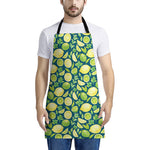 Lime And Lemon Pattern Print Apron