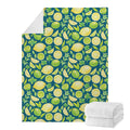 Lime And Lemon Pattern Print Blanket