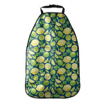 Lime And Lemon Pattern Print Car Seat Organizers