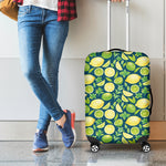 Lime And Lemon Pattern Print Luggage Cover