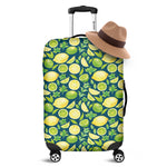 Lime And Lemon Pattern Print Luggage Cover