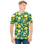 Lime And Lemon Pattern Print Men's T-Shirt