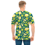 Lime And Lemon Pattern Print Men's T-Shirt