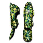 Lime And Lemon Pattern Print Muay Thai Shin Guard