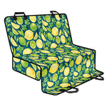 Lime And Lemon Pattern Print Pet Car Back Seat Cover