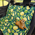 Lime And Lemon Pattern Print Pet Car Back Seat Cover